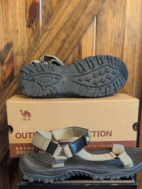 Camel Crown Mens Sport Athletic Sandals Khaki Sz 10